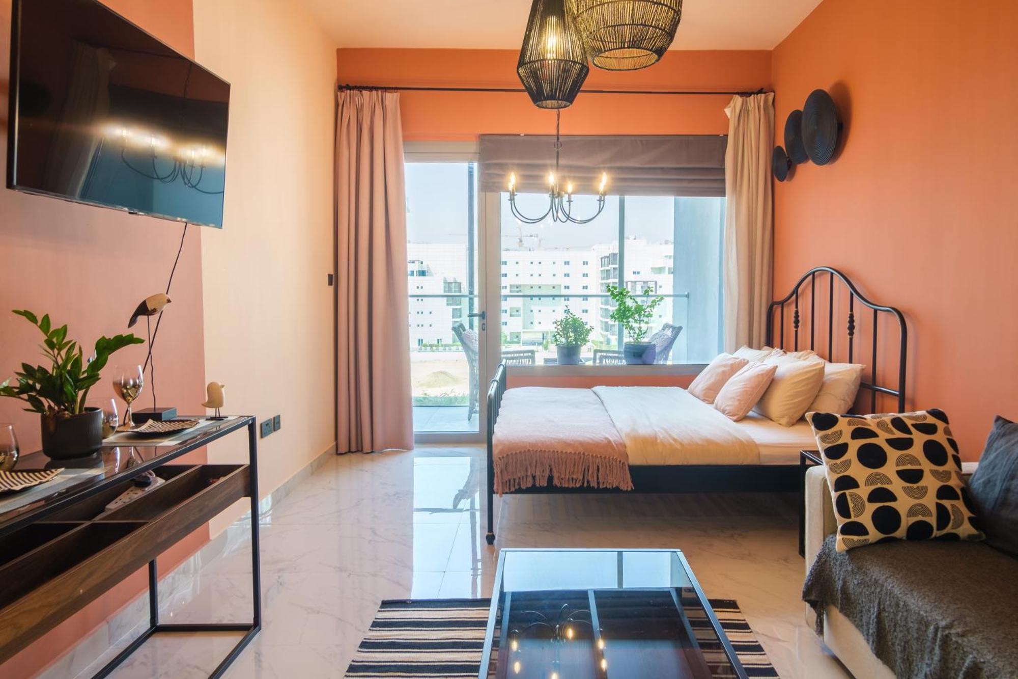 Poolside Charm Apartment Abu Dhabi Exterior foto